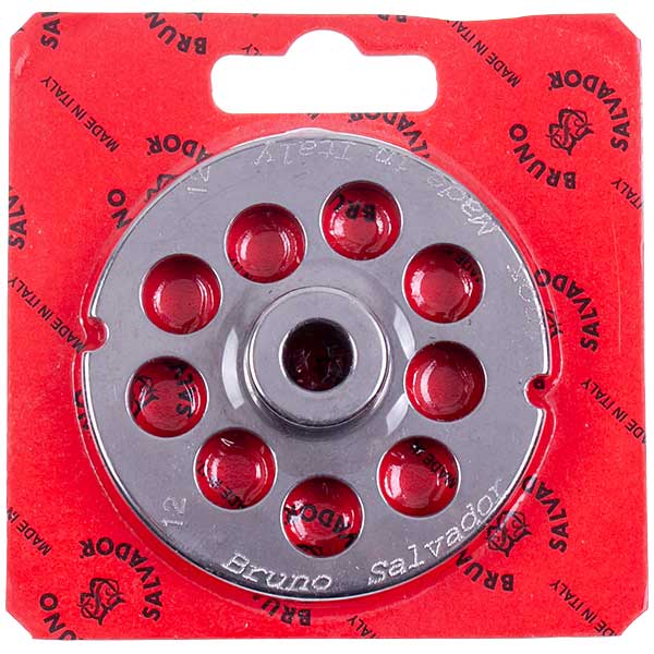 Meat Grinder Grid Lame Italia 100225 12mm D=70mm (with center and 2 slots) Enterpise 12 (PF1212CM)