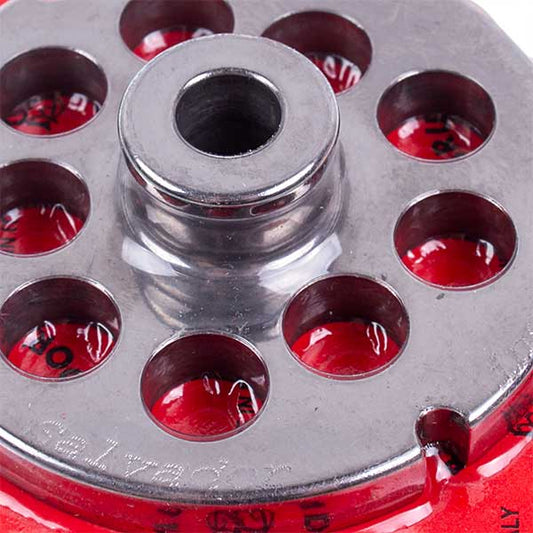 Meat Grinder Grid Lame Italia 100225 12mm D=70mm (with center and 2 slots) Enterpise 12 (PF1212CM)