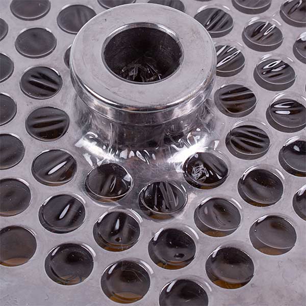 Meat Grinder Grid Lame Italia 100335 Enterprise 32 (PF328CM) 8mm D=100mm (with center and 2 slots)
