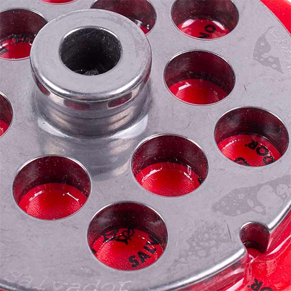 Meat Grinder Grid Lame Italia 100355 16mm D=100mm (with center and 2 slots) Enterpise 32 (PF3216CM)