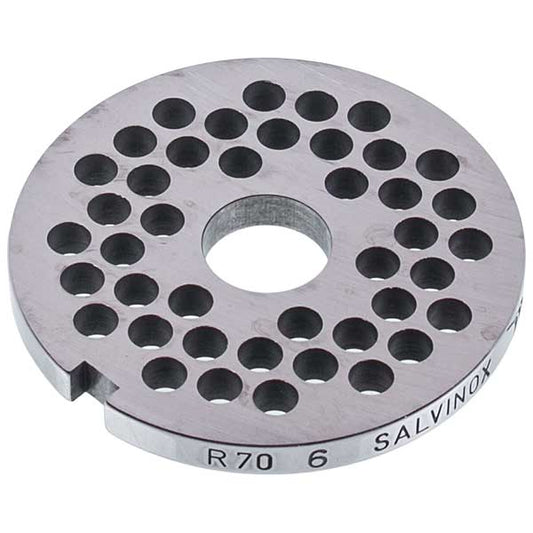 Meat Grinder Grid Lame Italia 100600 6mm D=69,6mm (with a slot) Unger R70 (PRF6)