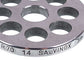 Meat Grinder Grid Lame Italia 100635 14mm D=69,6mm (with a slot) Unger R70 (PRF14)