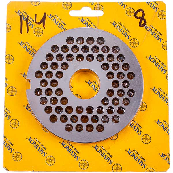 Meat Grinder Grid Lame Italia 100088 8mm D=114mm (with a slot) Unger D114