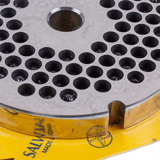 Meat Grinder Grid Lame Italia 100398 6,4mm D=100mm (with 4 slots) Hobart 32