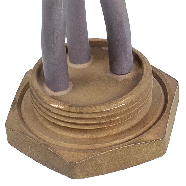 Cast Iron Batteries Heating Element Kawai 1200W (stainless steel) L=365mm D thread= 1 1/4'' (left thread)