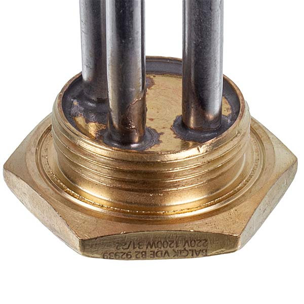 Cast Iron Batteries Heating Element BALCIK 1200W (stainless steel) L=350mm D thread= 1 1/4'' (right thread)