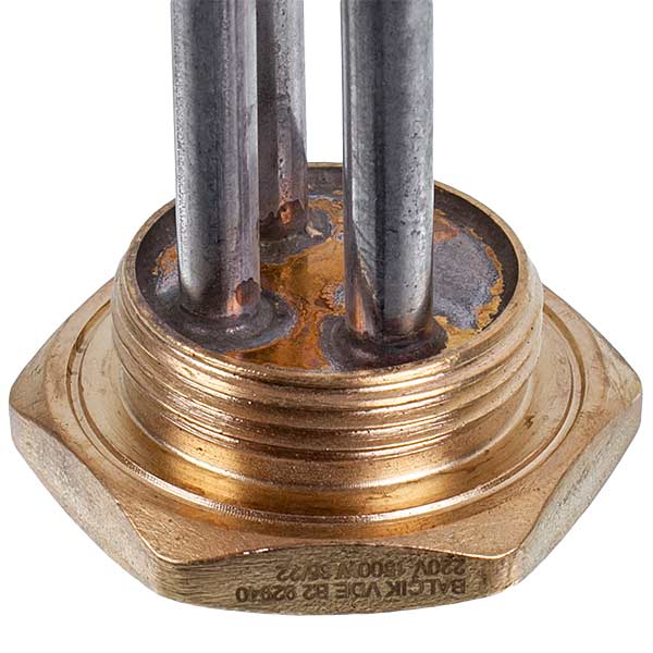 Cast Iron Batteries Heating Element BALCIK 1500W (stainless steel) L=370mm D thread= 1 1/4'' (left thread)