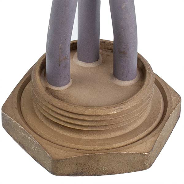 Cast Iron Batteries Heating Element Kawai 1500W (stainless steel) L=385mm D thread= 1 1/4'' (left thread)