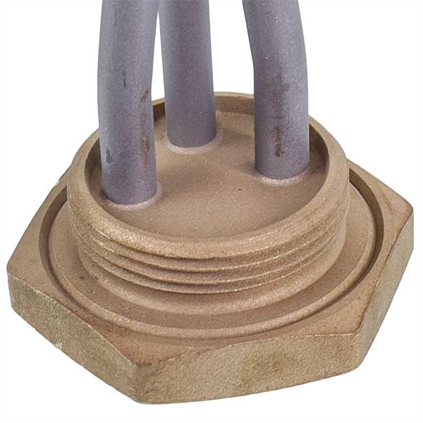 Cast Iron Batteries Heating Element Kawai 2000W (stainless steel) L=410mm D thread= 1 1/4'' (left thread)