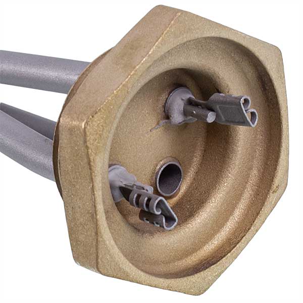 Cast Iron Batteries Heating Element Kawai 2000W (stainless steel) L=410mm D thread= 1 1/4'' (left thread)