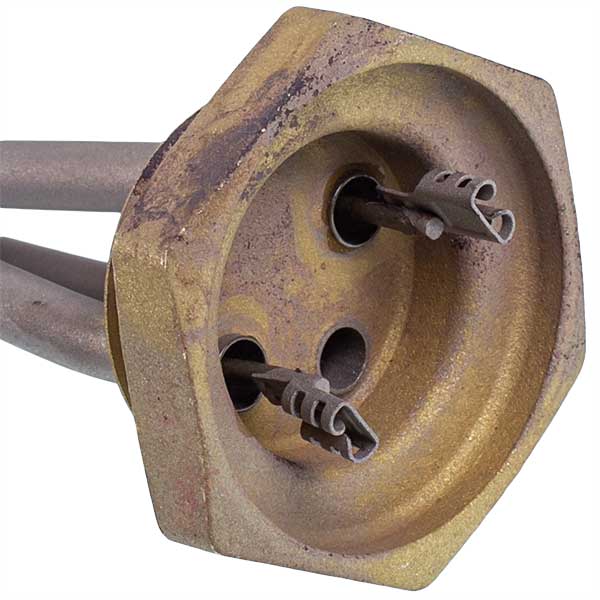 Cast Iron Batteries Heating Element Kawai 2000W (stainless steel) L=410mm D thread= 1 1/4'' (right thread)