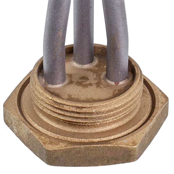 Cast Iron Batteries Heating Element Kawai 2500W (stainless steel) L=430mm D thread= 1 1/4'' (right thread)