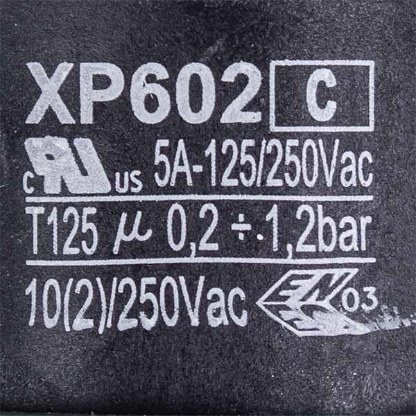 Gas-fired Boiler Water Pressure Sensor XP602 0,2-1,2 bar 1/4'' Baxi/Westen 9951690