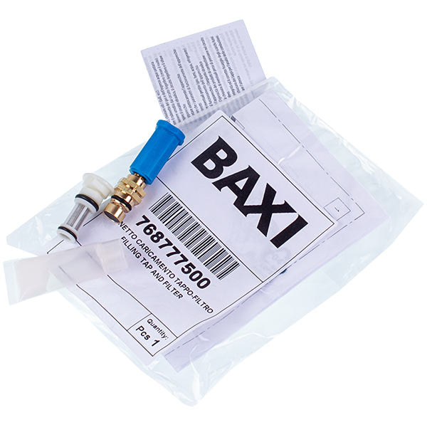 Filling Faucet with Filter for Gas Boiler Baxi Eco 4S, Fourtech, Power HT, Westen Pulsar D 768777500