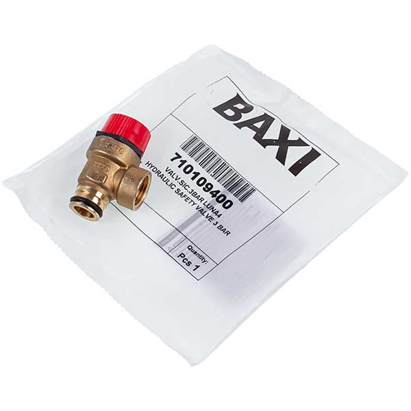 Gas-fired Boiler Safety Valve Baxi/Westen 710109400 3 bar