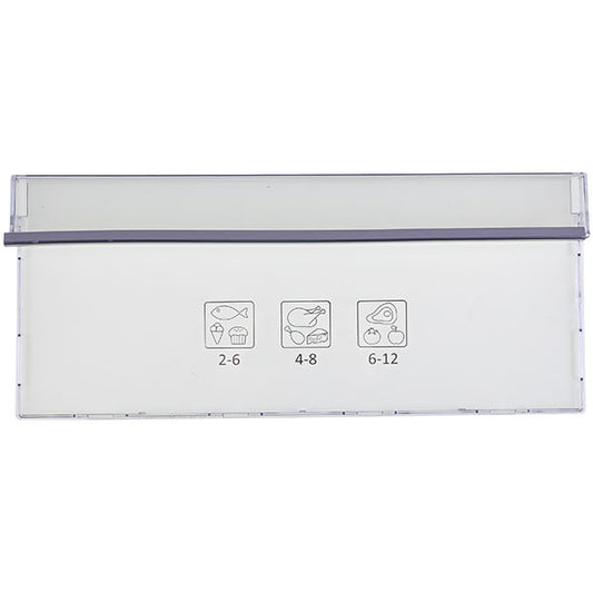 Drawer panel (middle) for freezer Beko 4636510300 445x190mm