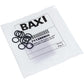 Gasket O-Ring TFL heat exchanger for gas boiler Baxi/Westen 711296900 19x14x2.5mm