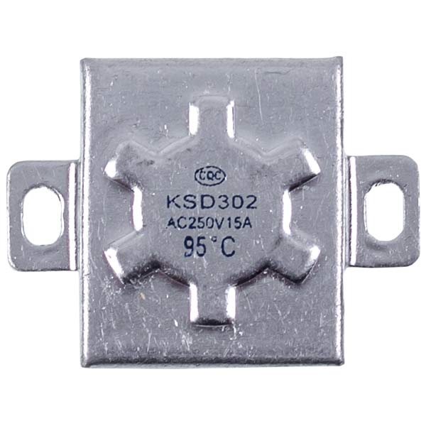 Thermal fuse KSD302 95 °C 15 A square for boiler Thermex