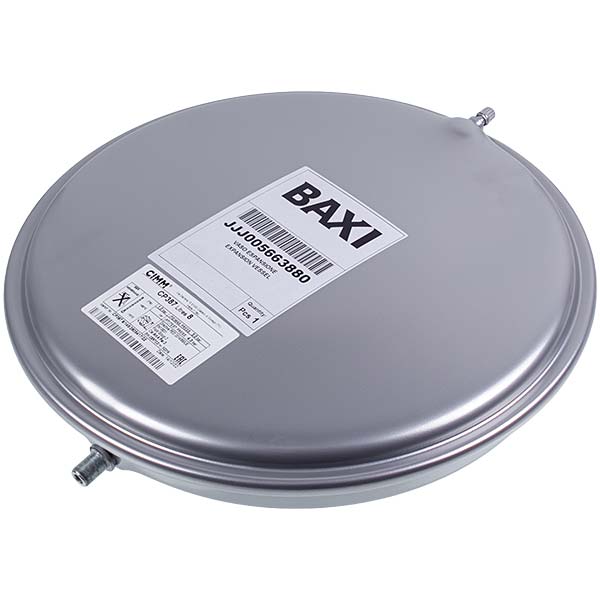Expansion Tank Cimm 8 L M14x1 for Gas-fired Boiler Baxi Eco, Luna, Main, Westen Quasar Pulsar 5663880