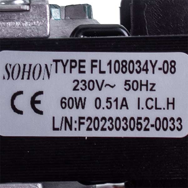 Gas-fired Boiler Fan Compatible with Vaillant 00200200008 60 W