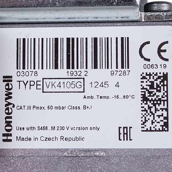 Gas Valve Honeywell VK4105G1245 for Gas Boiler Ferroli Domiproject/FerEasy 39819620