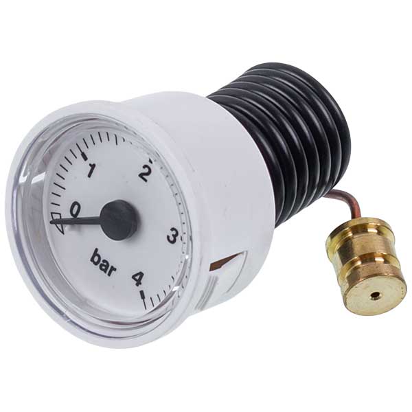 Gas-fired Boiler Pressure Gauge 0-4 bar D=43/40 mm Compatible with Ferroli Domicompact, Domiproject, Diva, Divatop, FEReasy 39818210