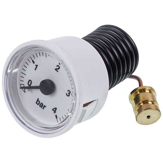 Gas-fired Boiler Pressure Gauge 0-4 bar D=43/40 mm Compatible with Ferroli Domicompact, Domiproject, Diva, Divatop, FEReasy 39818210