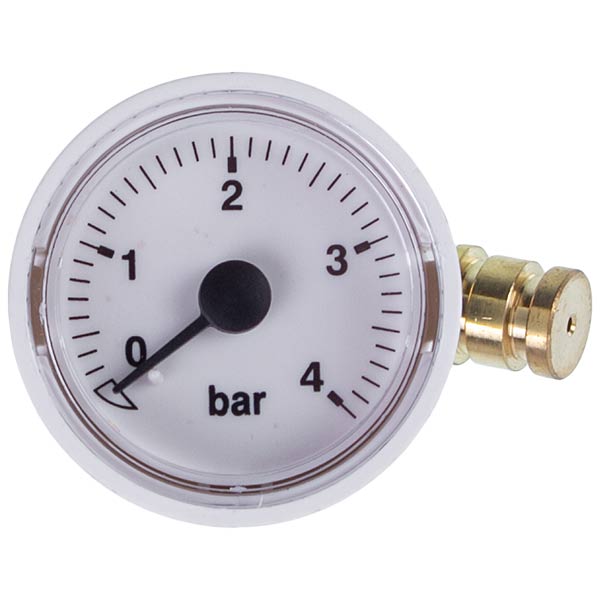 Gas-fired Boiler Pressure Gauge 0-4 bar D=43/40 mm Compatible with Ferroli Domicompact, Domiproject, Diva, Divatop, FEReasy 39818210