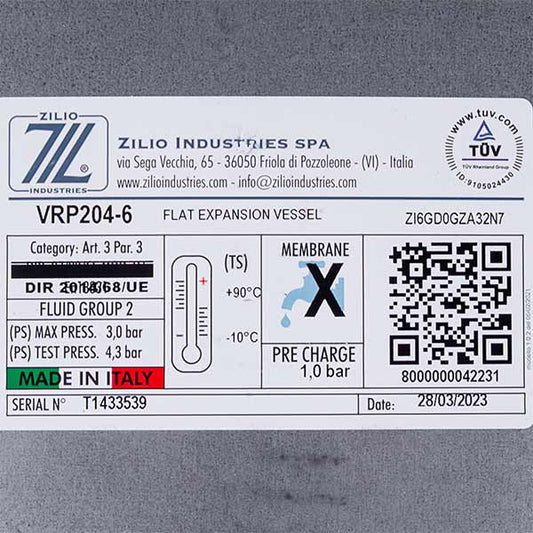 Gas-fired Boiler Expansion Tank  Zilio 6 L 3/8'' 13N0000602