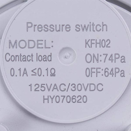 Gas-fired Boiler Air Pressure Switch (Pressostat) Compatible with Bosch/Buderus 87186456530 74/64 Pa