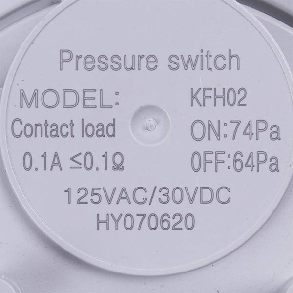 Gas-fired Boiler Air Pressure Switch (Pressostat) Compatible with Bosch/Buderus 87186456530 74/64 Pa
