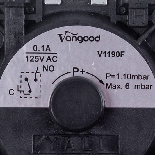 Gas-fired Boiler Air Pressure Switch (Pressostat) Compatible with Ferroli 39817510 P=1.1 mbar
