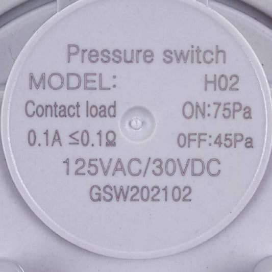 Gas-fired Boiler Air Pressure Switch (Pressostat) TD24110026 75/45 Pa
