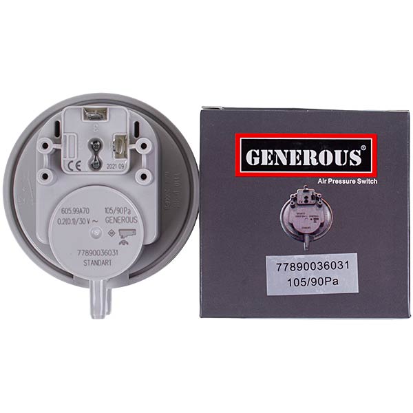 Gas-fired Boiler Air Pressure Switch (Pressostat) 105/90 Pa Demrad Aden, Atron, Kalisto 3003200136