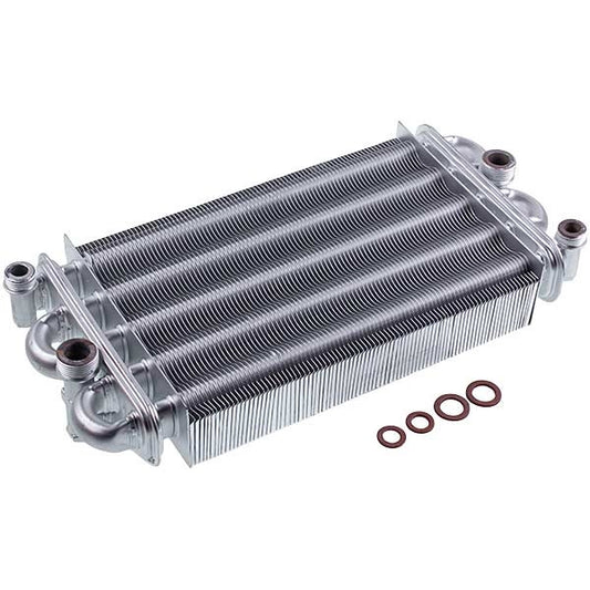 Bithermic Heat Exchanger (87 fins) for Gas Boiler Compatible with Demrad Tayros BK/HK 124 3001020005