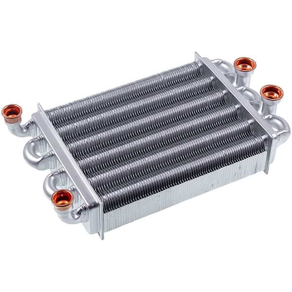 Bithermic Heat Exchanger (76 fins) for Gas Boiler Compatible with Ariston AS, Egis, Biasi Binova 24 kW 65106300