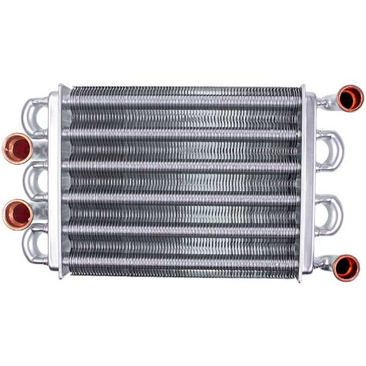 Bithermic Heat Exchanger (76 fins) for Gas Boiler Compatible with Ariston AS, Egis, Biasi Binova 24 kW 65106300