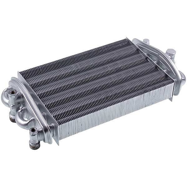 Bithermic Heat Exchanger (82 fins) for Gas Boiler Compatible with Fondital Victoria Compact, Nova Florida Vela Compact 6SCAMBIM04
