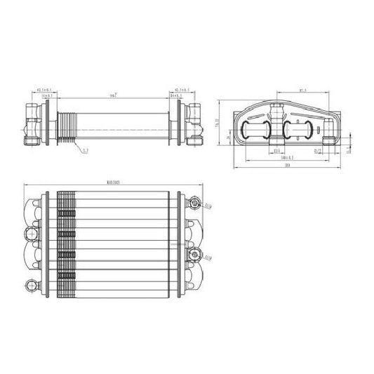 Bithermic Heat Exchanger for Gas Boiler Compatible with Teplowest 2.55.35.064.02