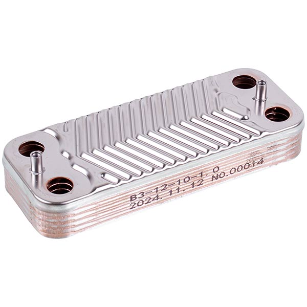 DHW Plate Heat Exchanger (10 plates) for Gas Boiler Compatible with Airfel H3101081334010