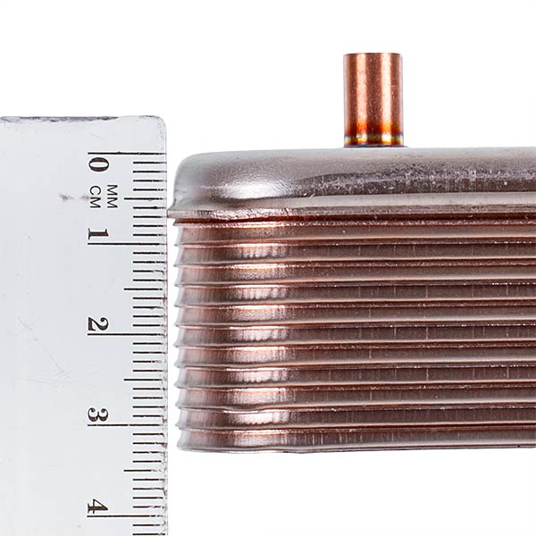 DHW Plate Heat Exchanger Zilmet (12 plates) for Gas Boiler Ariston BS/Clas/Genus/Egis Plus 17B1901244