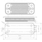DHW Plate Heat Exchanger (18 plates) for Condensing Boiler Compatible with Buderus Logamax Plus GB042 87167719870