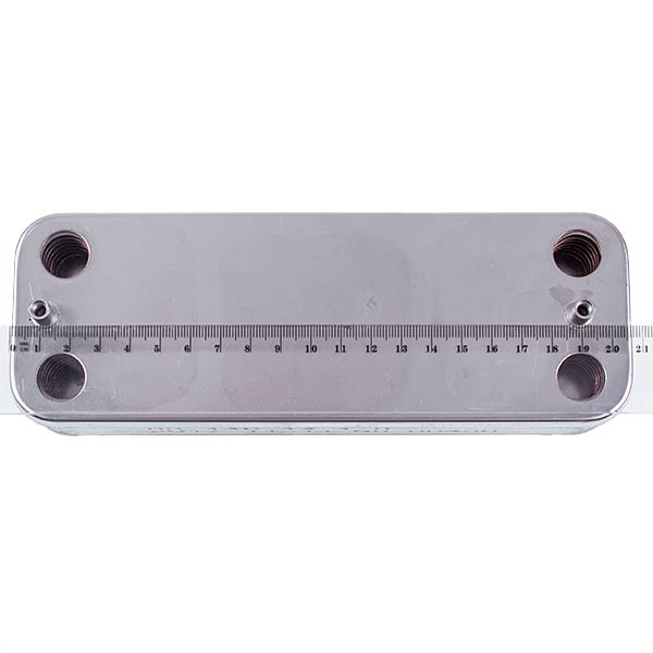 DHW Plate Heat Exchanger (14 plates) for Gas Boiler Compatible with Chaffoteaux NECTRA 2.23/28 CF 61011164