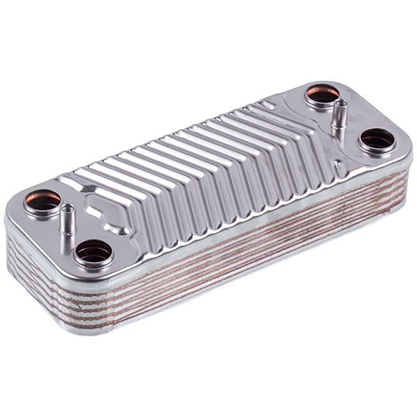 DHW Plate Heat Exchanger (12 plates) for Gas Boiler Compatible with Ferroli 902410680