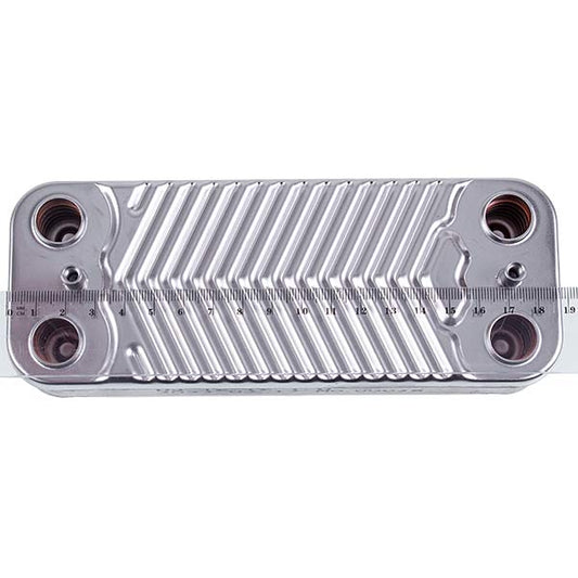 DHW Plate Heat Exchanger (12 plates) for Gas Boiler Compatible with Ferroli 902410680