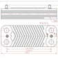 DHW Plate Heat Exchanger (12 plates) for Gas Boiler Immergas Eolo/Nike Mini 3E, Mythos 2 E, Major 4 E 1.028657
