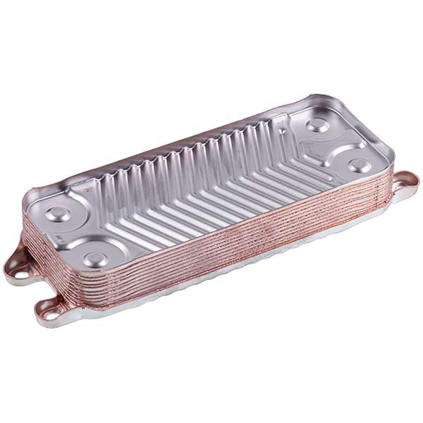 DHW Plate Heat Exchanger (12 plates) for Gas Boiler Compatible with Vaillant Atmo/Turbo/Eco TEC Pro, Protherm 0020059452