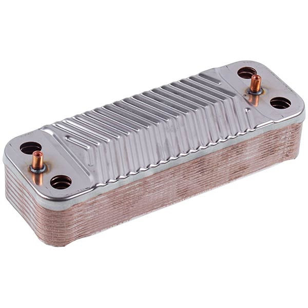 DHW Plate Heat Exchanger (16 plates) for Gas Boiler Compatible with Saunier Duval Isofast, Isotwin, Themaclassic S1024800