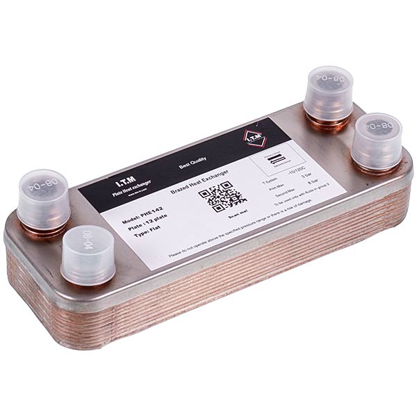 DHW Plate Heat Exchanger for DHW (12 plates ) for Gas Boiler Compatible with Vaillant аtmo/turbo MAX plus/pro 065131