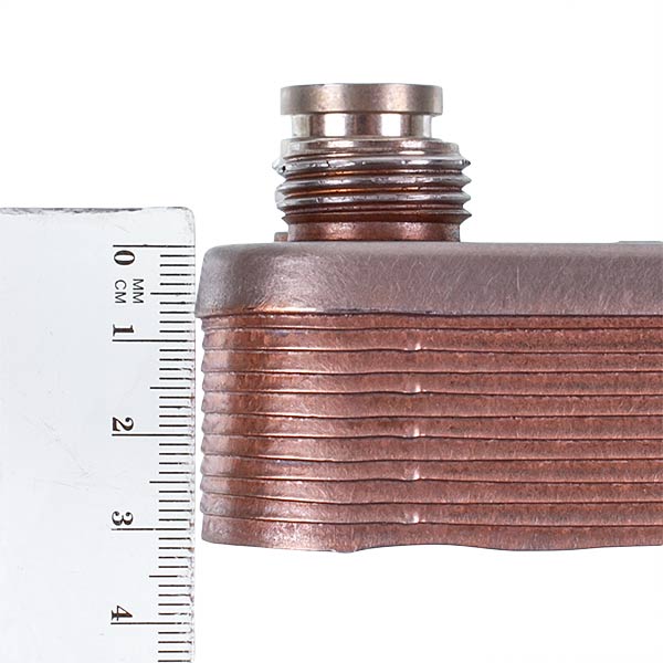 DHW Plate Heat Exchanger for DHW (12 plates ) for Gas Boiler Compatible with Vaillant аtmo/turbo MAX plus/pro 065131